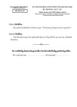 Kỳ thi chọn hsg lớp 10 THPT năm học 2013 - 2014 đề thi môn Ngữ Văn